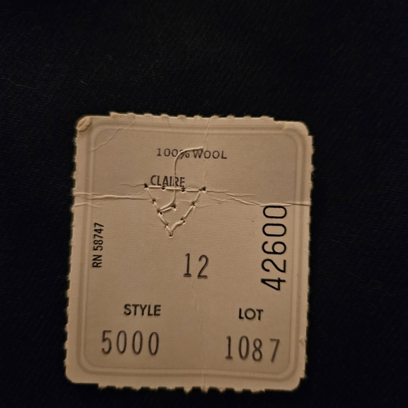 Austin Leeds Navy Blue Suit - 100% Wool - NWOT - Size 12 Vintage - Picture 6 of 11